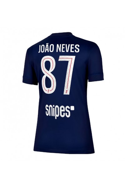 Paris Saint-Germain Joao Neves #87 Jalkapallovaatteet Naisten Kotipaita 2025-26 Lyhythihainen Paris Saint-Germain Joao Neves #87 Jalkapallovaatteet Naisten Kotipaita 2025-26 Lyhythihainen